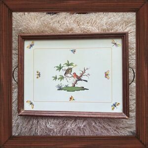 Vintage Pimpernel Cork/Wood/ Bras  Home Service Tray / Made in England
